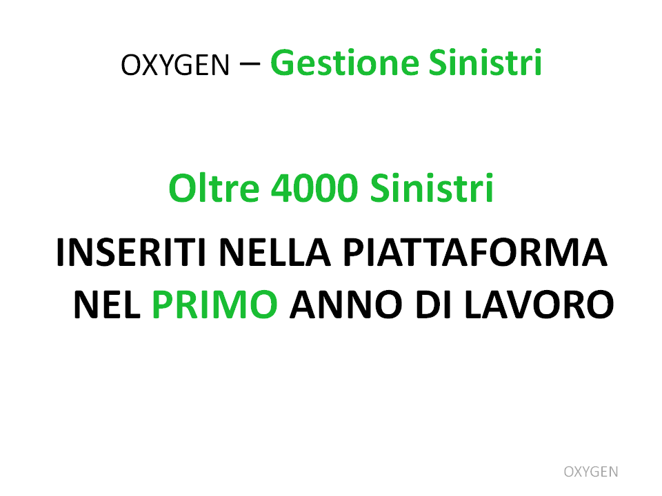 oxygen gestione sinistri