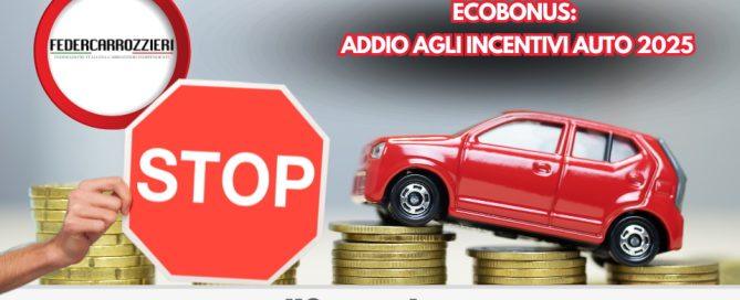 cancellati gli incentivi auto per il 2025