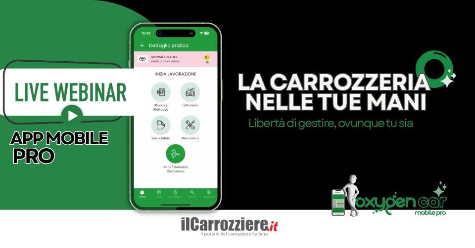 oxygen car app mobile pro: nuovo lancio - webinar 6 novembre